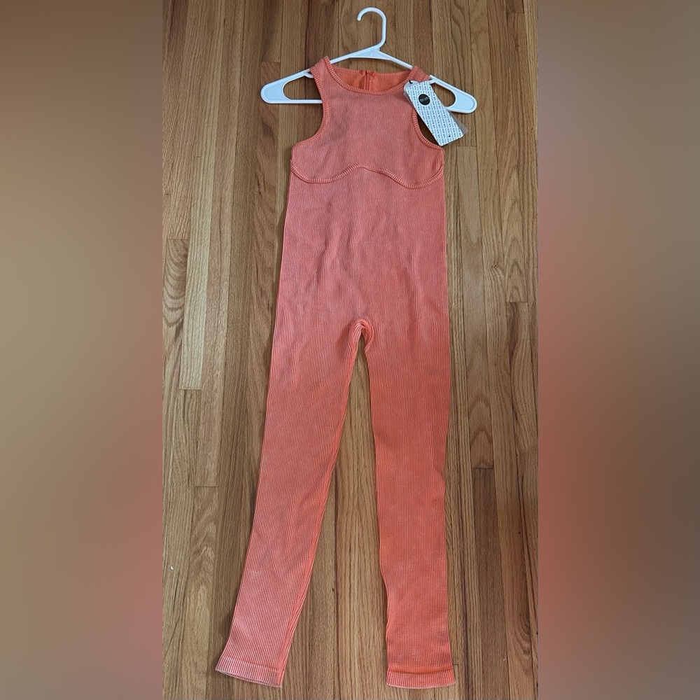 New Mix Classic Orange Strip Jumpsuit